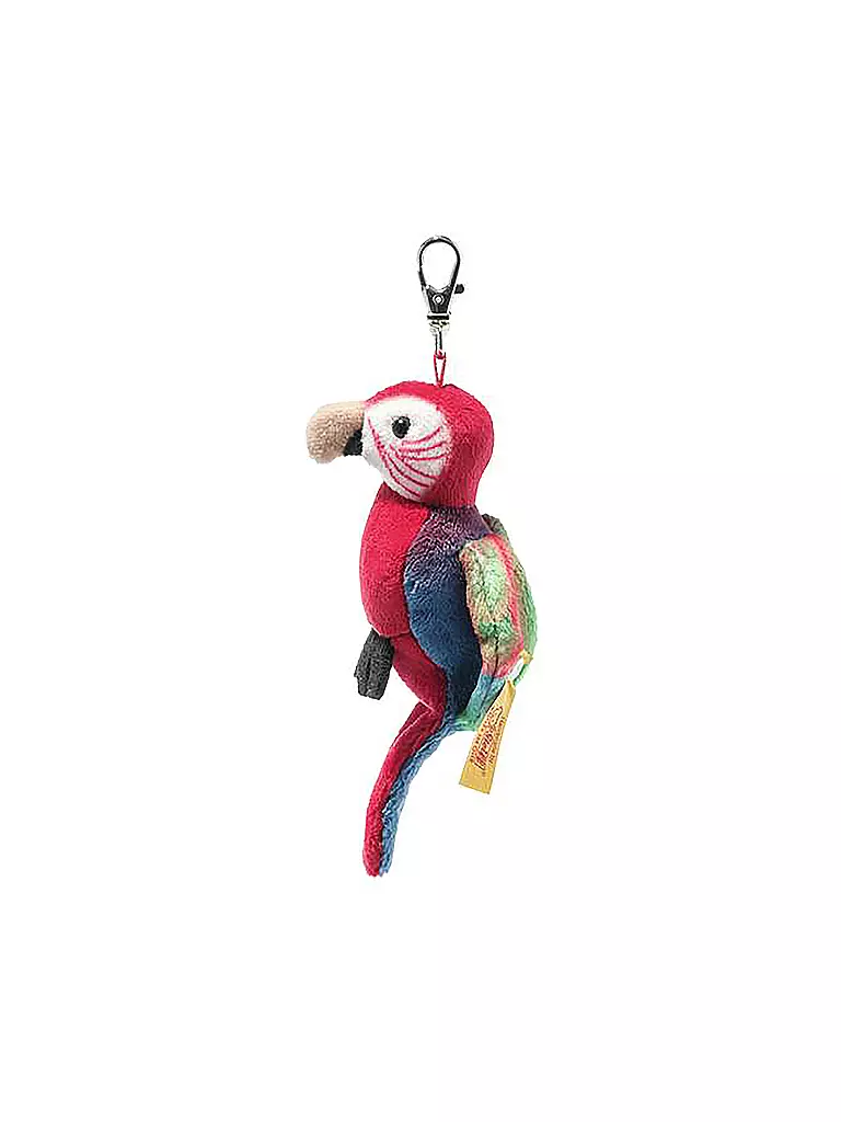 STEIFF |  Bezeichnung  National Geographic Anhänger Macaw Papagei  Schlüsselanhänger 9cm | keine Farbe