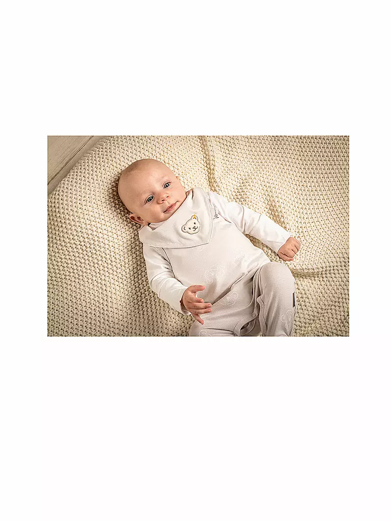 STEIFF | Baby Set 2tlg Strampler und Langarmshirt  | hellgrau