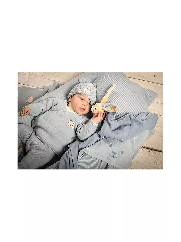 STEIFF | Baby Set Strickjacke und Strickhose 2 teilig | hellblau