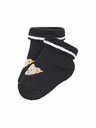 STEIFF | Baby Socken soft grey melange | dunkelblau