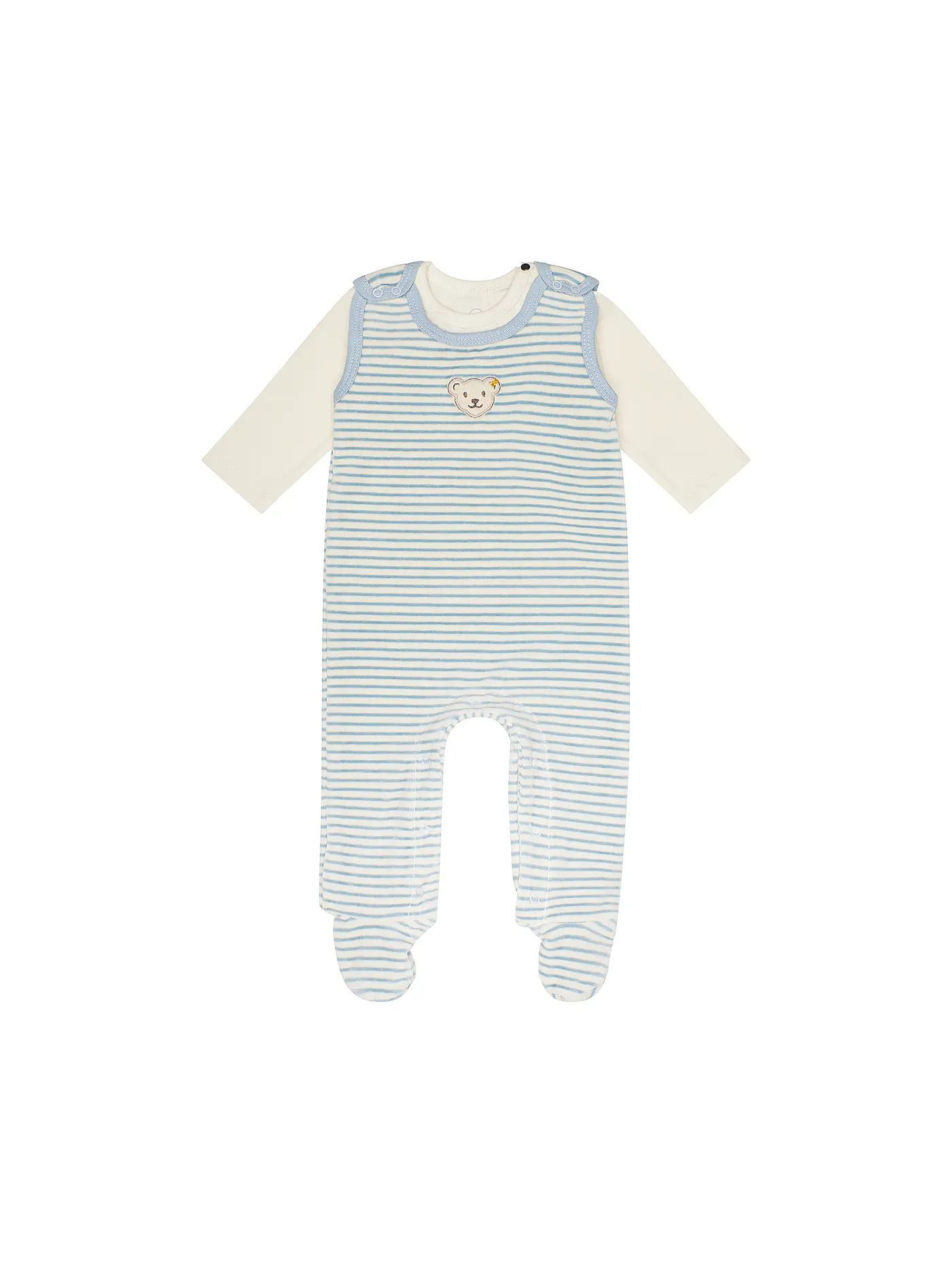 STEIFF | Baby Strampler Set 2 teilig | hellblau