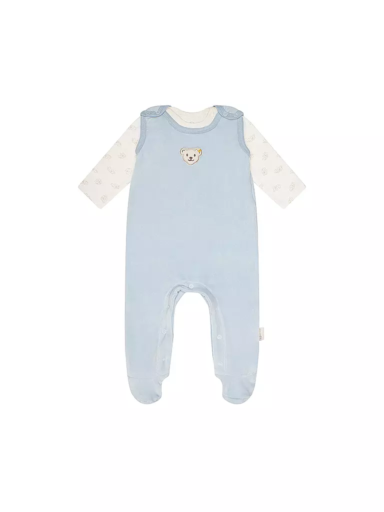 STEIFF | Baby Strampler Set 2 teilig | hellblau