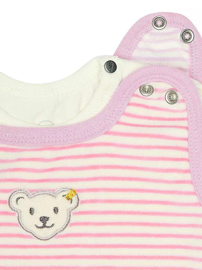 STEIFF | Baby Strampler Set 2 teilig | hellgrau