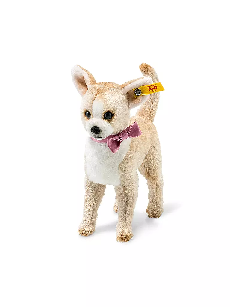 STEIFF | Chily Chihuahua beige/weiss 16cm | transparent