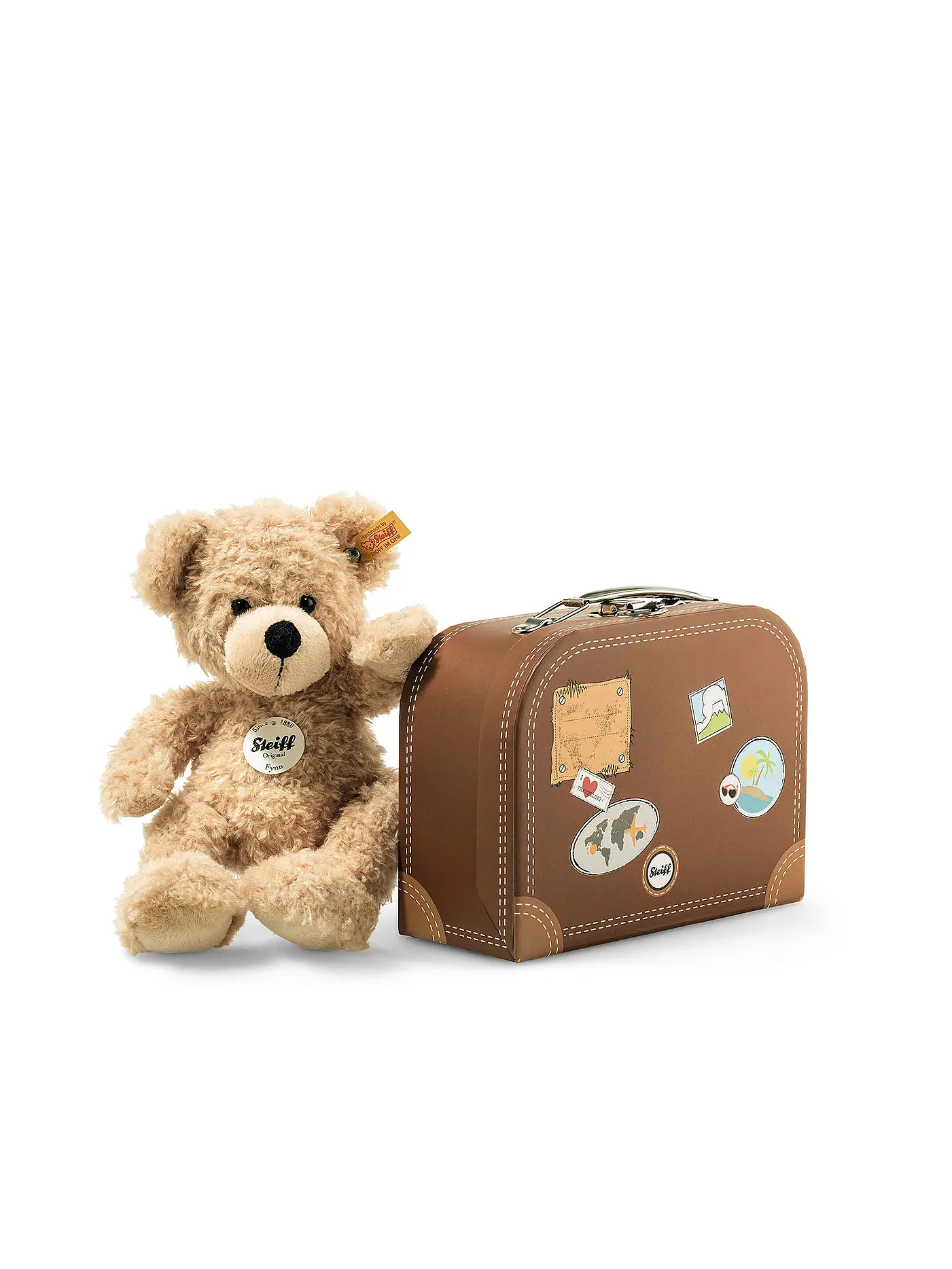 STEIFF | Fynn Teddybär im Koffer beige 28cm | beige