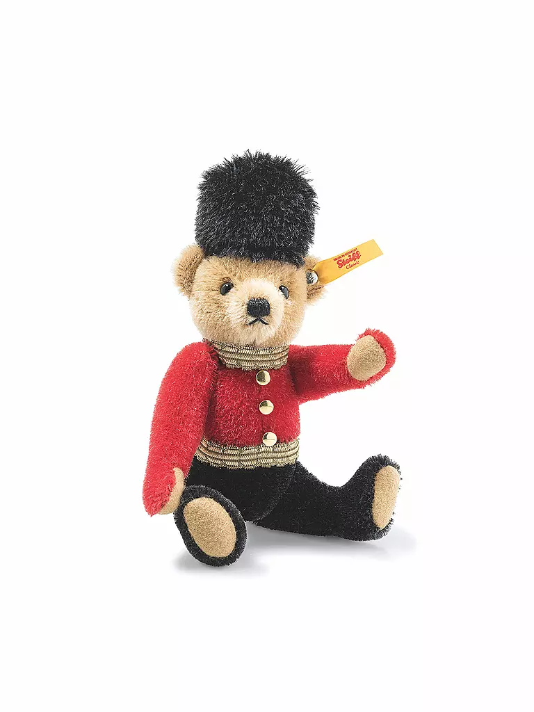 STEIFF | Great Escapes London Teddybär in Geschenkbox 16cm Sammlerstück | transparent