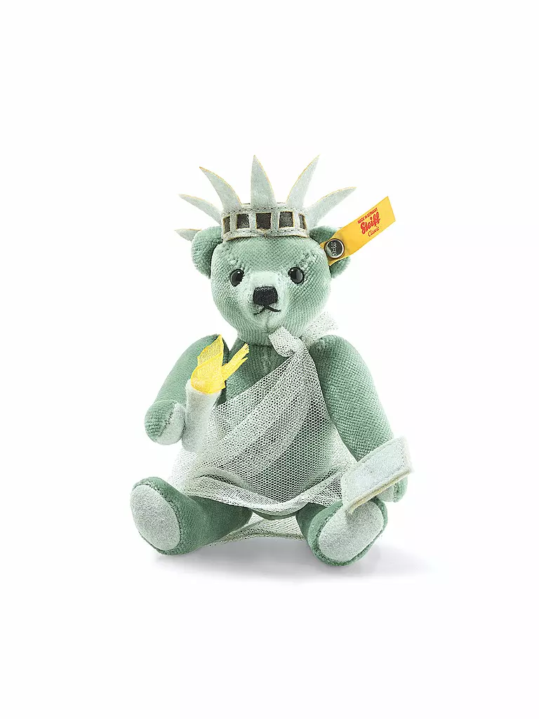 STEIFF | Great Escapes New York Teddybär in Geschenkbox 15cm Sammlerstück | transparent