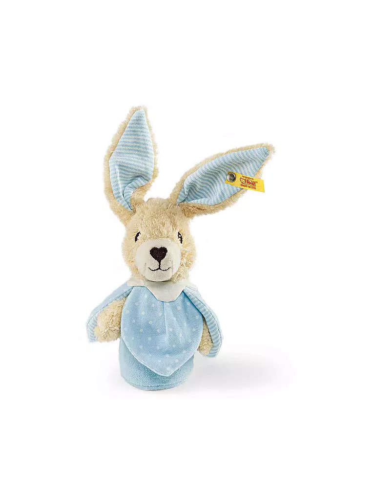 STEIFF | Hoppel Hase Knister Greifling 15cm | transparent