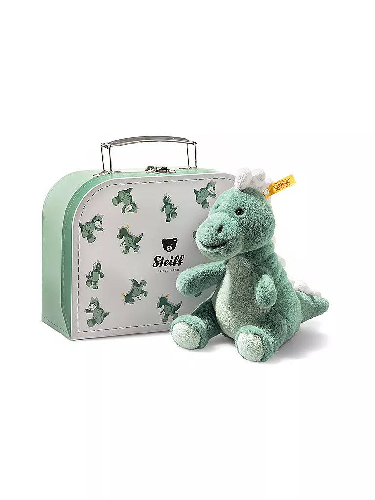 STEIFF | Joshi Baby T-Rex im Koffer 16cm  | petrol