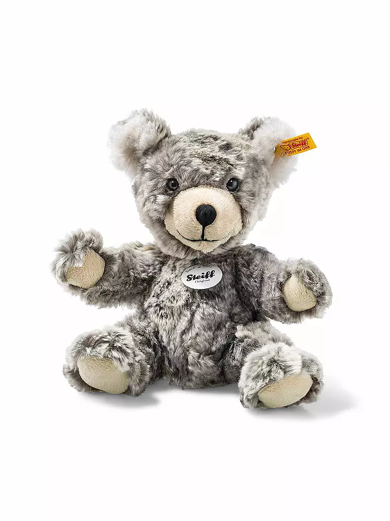 STEIFF | Lommy Teddybär grau/beige 25cm | transparent