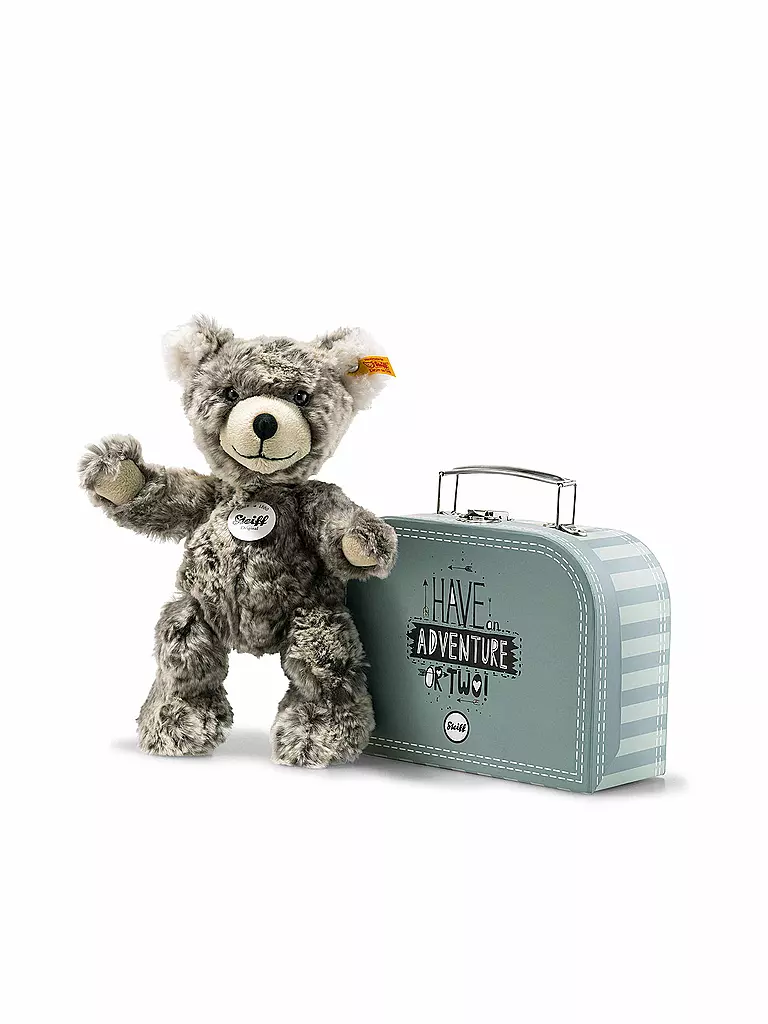 STEIFF | Lommy Teddybär im Koffer 25cm | transparent