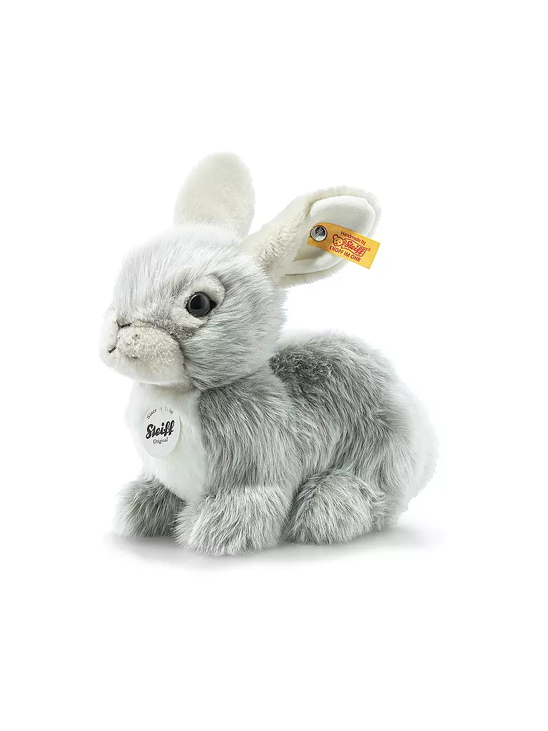 STEIFF | Plüschtier Dormili Hase sitzend 21cm | hellgrau