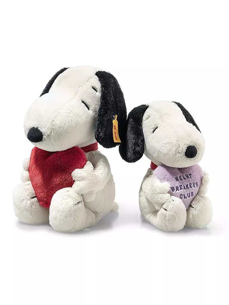 STEIFF | Plüschtier Snoopy Love 30cm  | weiss
