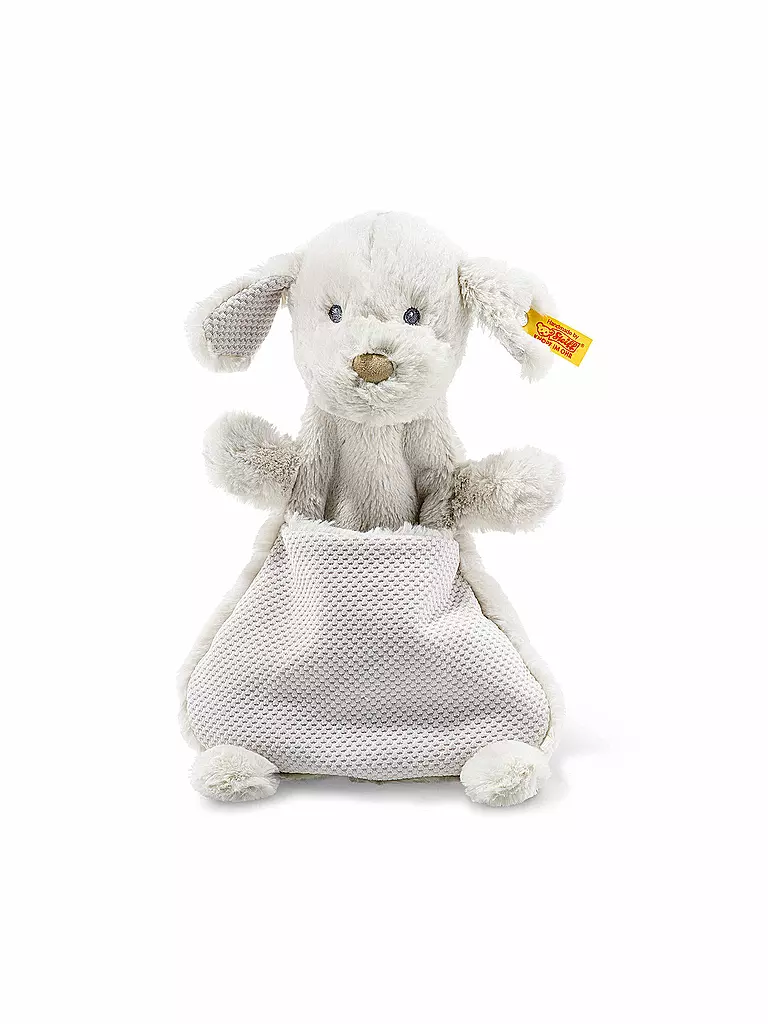 STEIFF | Soft Cuddly Friends - Baster Hund Schmusetuch | transparent