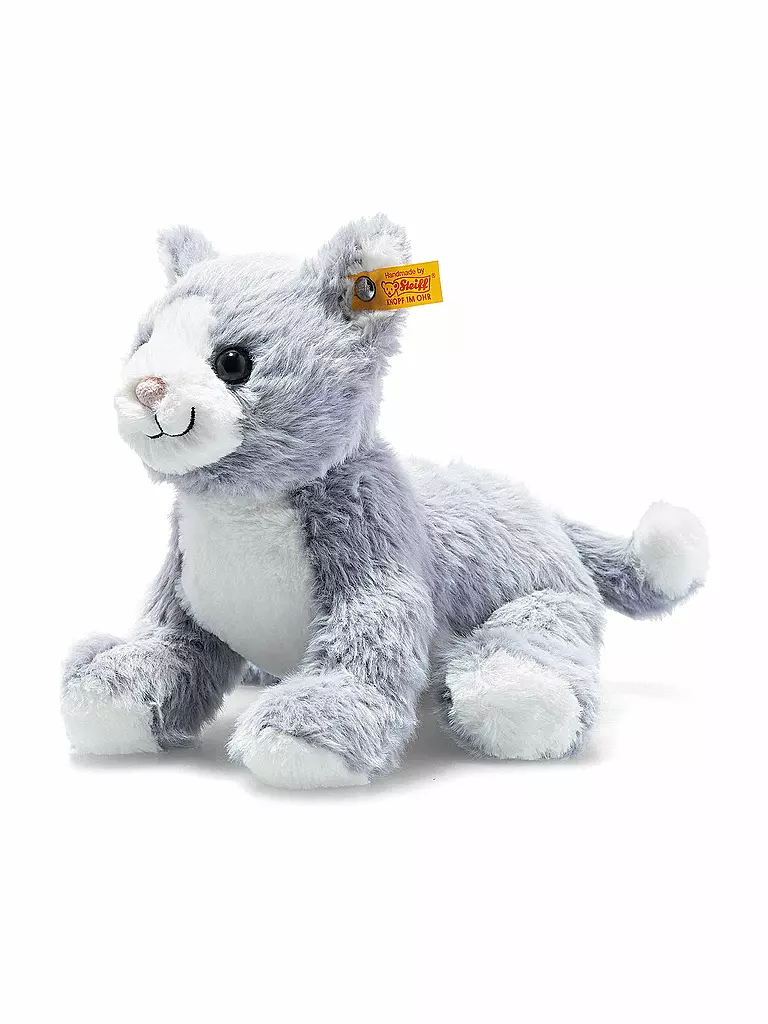 STEIFF | Soft Cuddly Friends Cassie Katze 26cm | hellblau