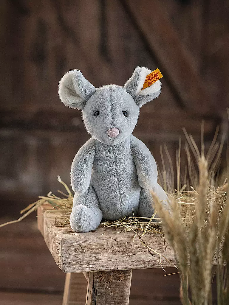 STEIFF | Soft Cuddly Friends Cheesy Maus | hellgrau