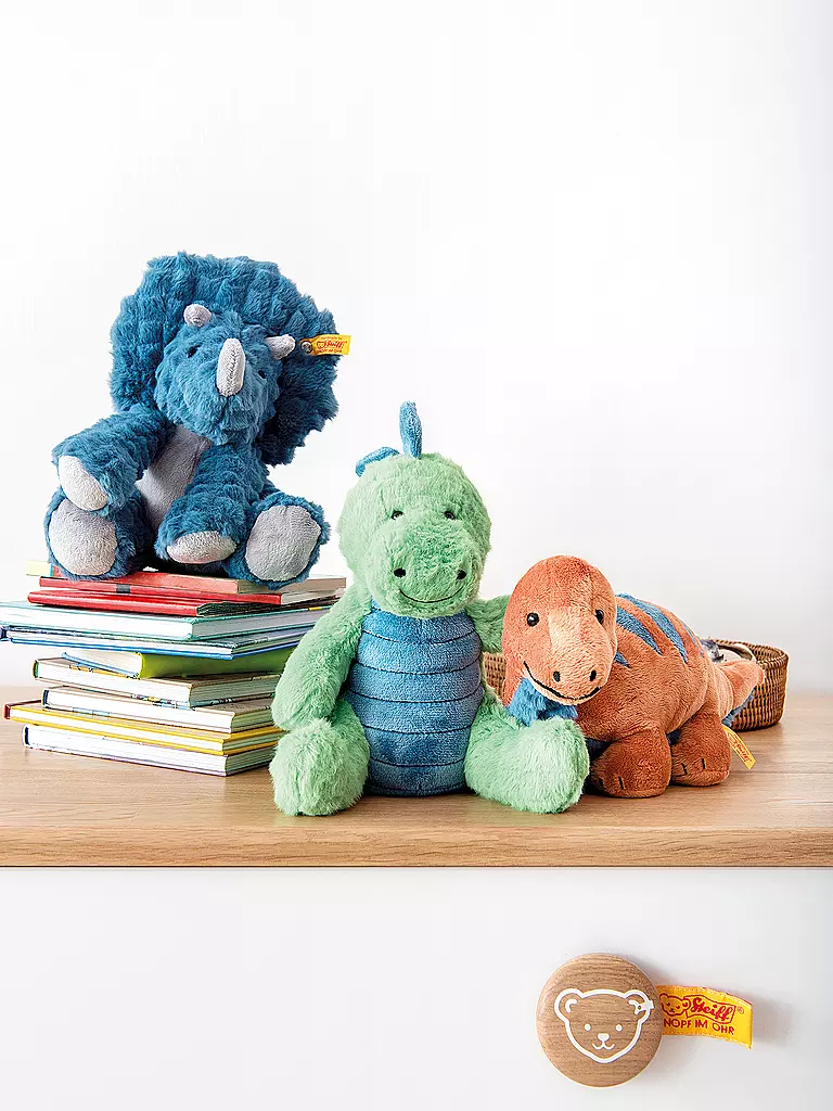 STEIFF | Stegosaurus SPOTT 28cm | petrol