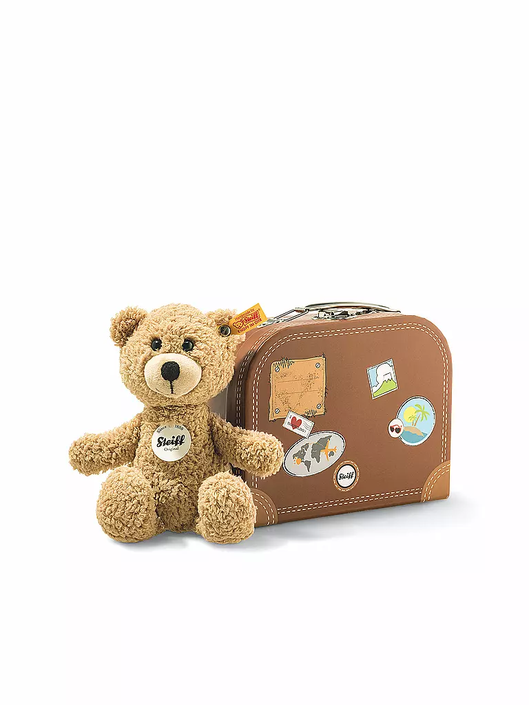 STEIFF | Sunny Teddybär im Koffer 22cm 113390 | transparent