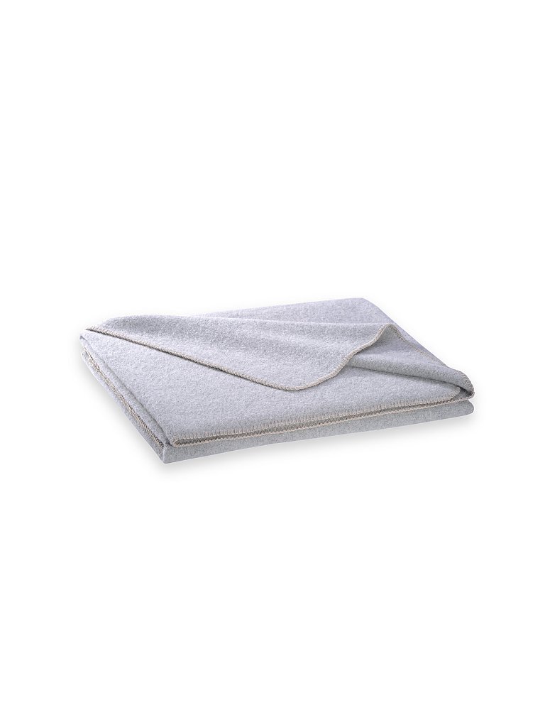 STEINER 1888 Coperta di lana Alina 150x190cm marmorizzato grigio
