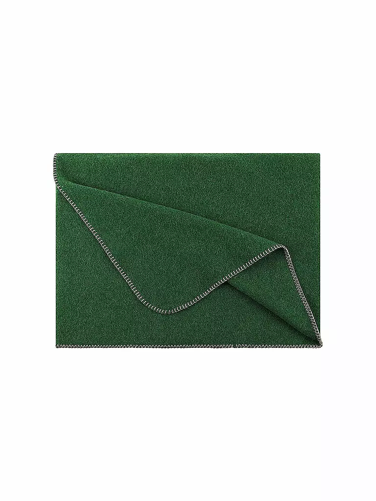 STEINER 1888 | Wolldecke - Plaid Alina 150x190cm Eukalyptus | grün