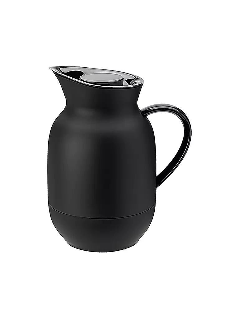 STELTON | Isolierkanne - Thermoskanne 1l Soft Black | schwarz