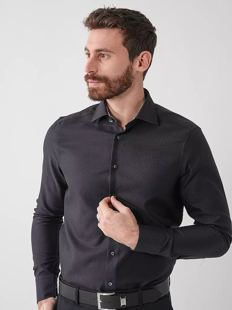 STENSTRÖMS | Hemd Slim Fit  | schwarz