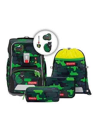 STEP BY STEP | Schulrucksack Set GIANT 5tlg. Black Cat Chiko 