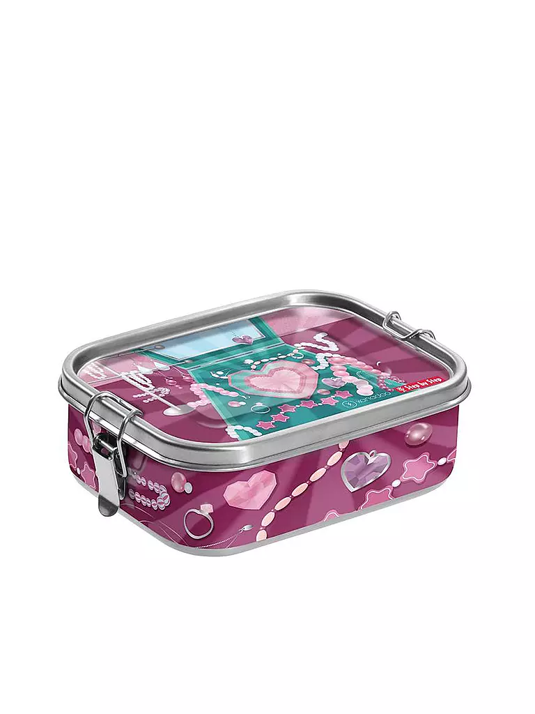 STEP BY STEP | Edelstahl Lunchbox - Glitter Heart Hazel | bunt