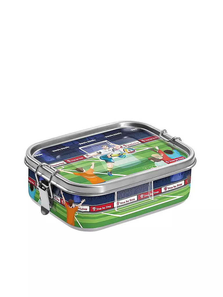 STEP BY STEP | Edelstahl Lunchbox - Soccer Ben  | bunt