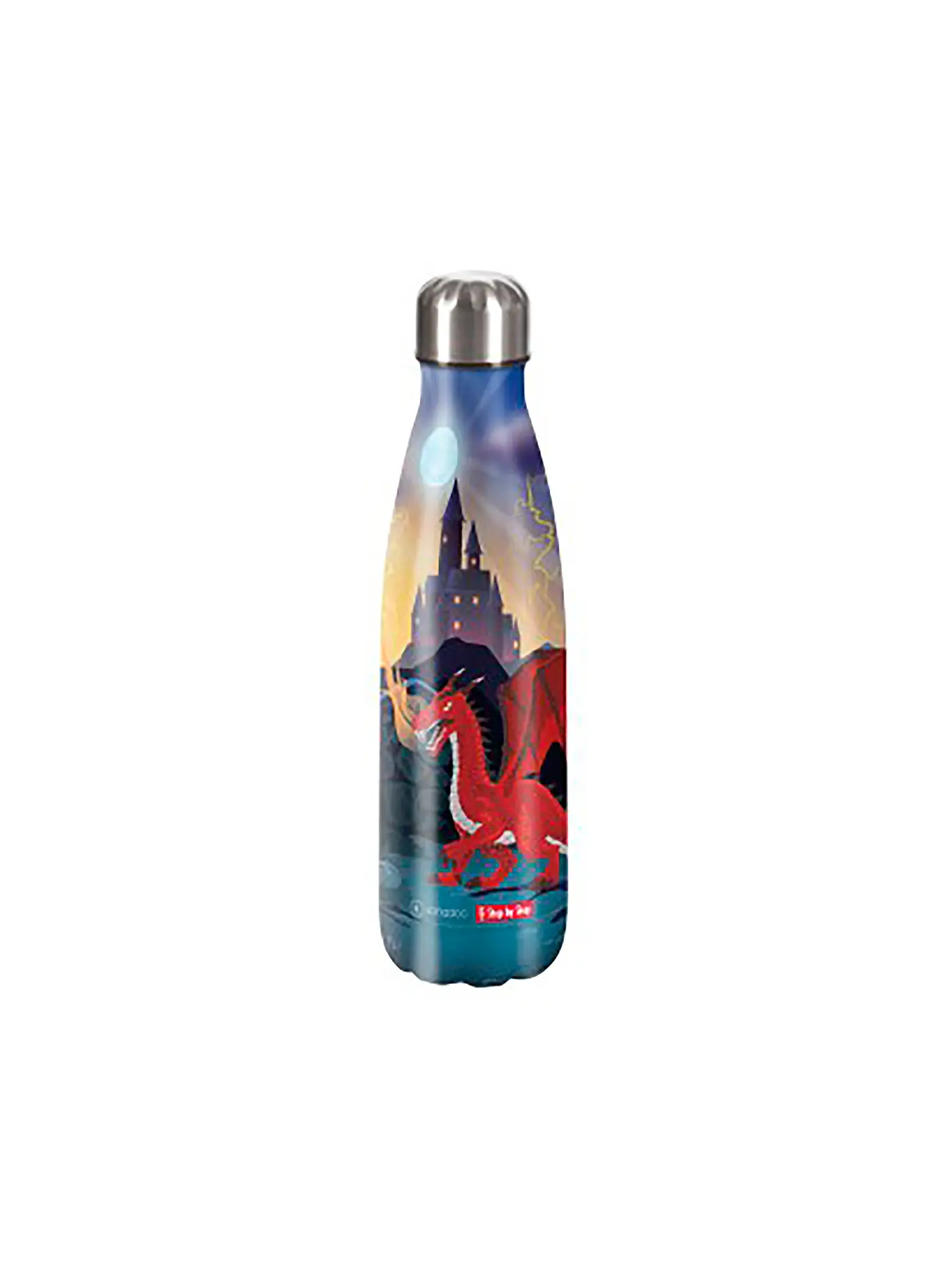 STEP BY STEP | Edelstahl Trinkflasche 0,5L Wild Cat Chiko | bunt