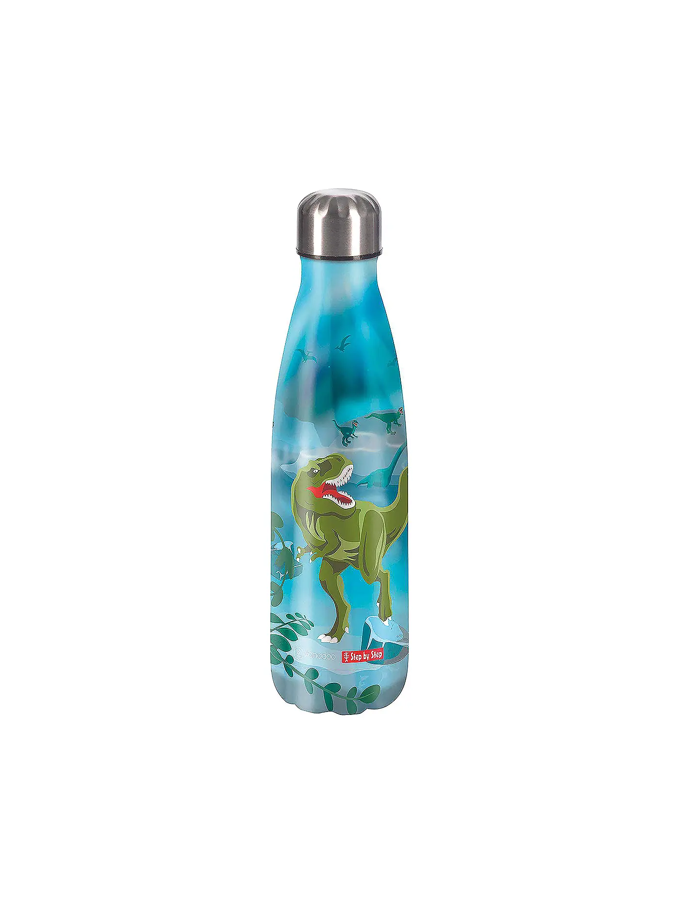 STEP BY STEP | Edelstahl Trinkflasche 0,5L Wild Cat Chiko | bunt