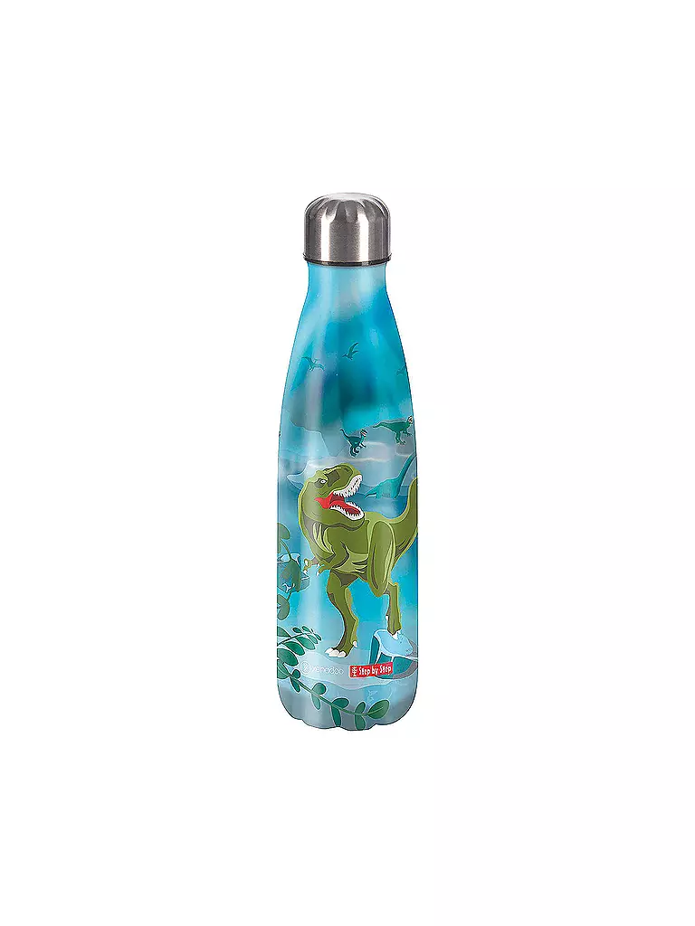 STEP BY STEP | Edelstahl Trinkflasche 0,5L T-Rex Taro | bunt