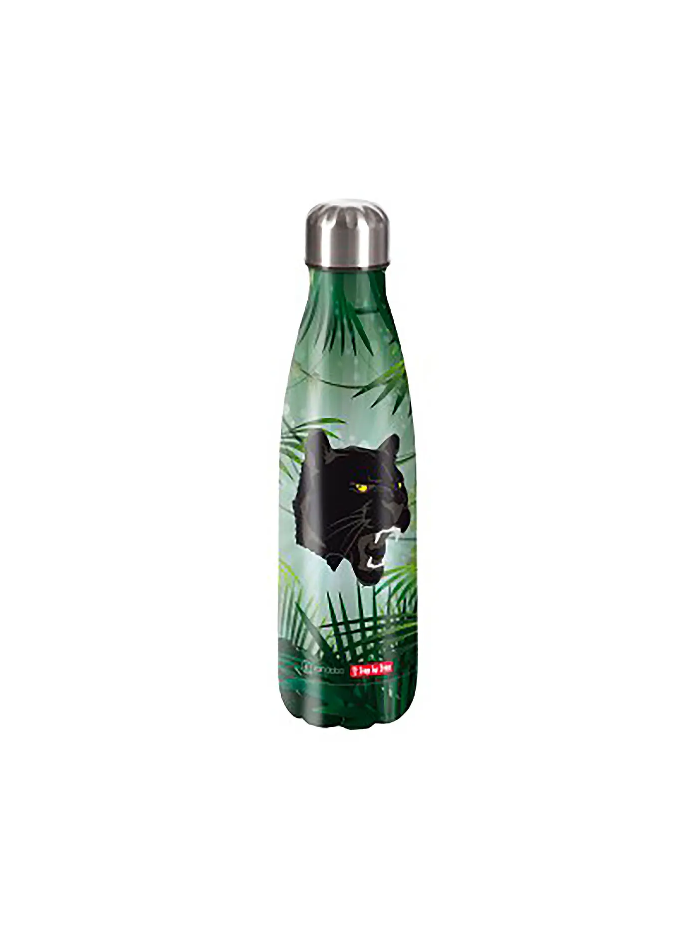 STEP BY STEP | Edelstahl Trinkflasche 0,5L Wild Cat Chiko | bunt