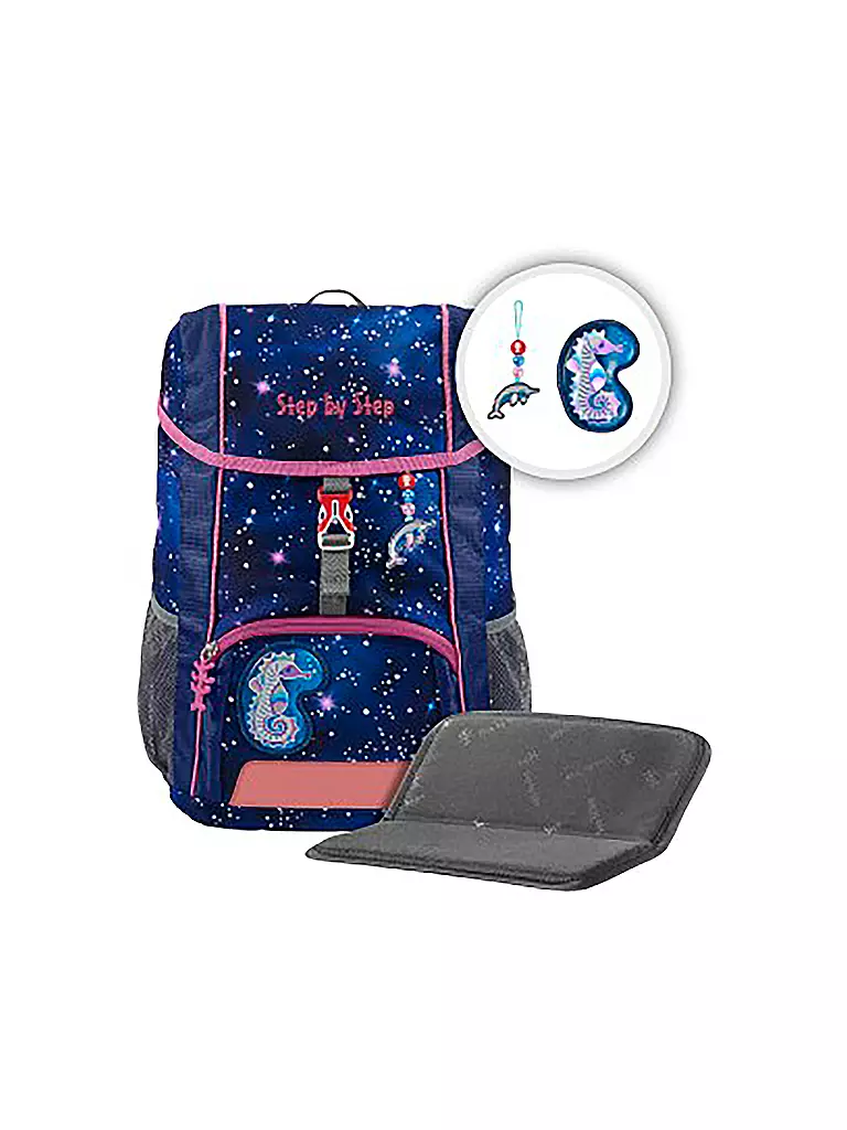 STEP BY STEP | Kinder Rucksack KID Reflect 3tlg Seahorse Zoe | lila