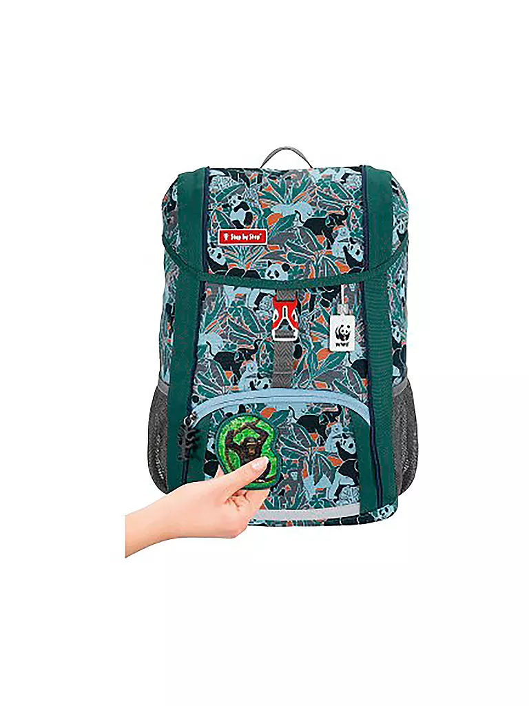 STEP BY STEP | Kinder Rucksack Set 3tlg WWF Monkeys Limited Edition | schwarz