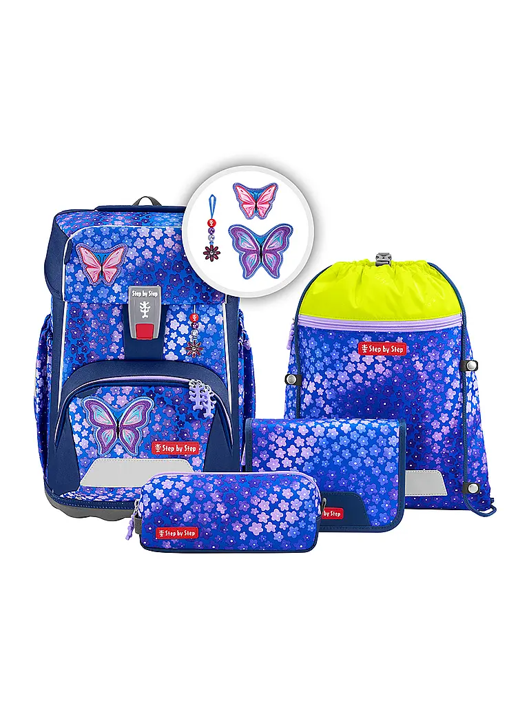 STEP BY STEP | Schulrucksack Set GIANT 5tlg. Butterfly Maja | Lila