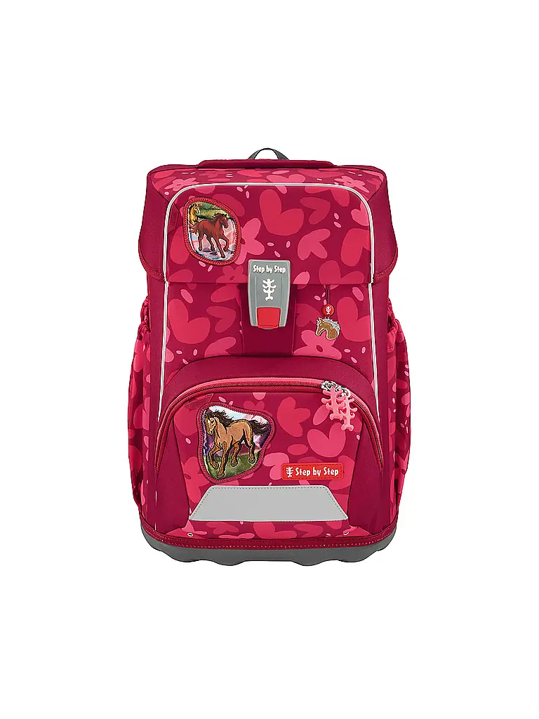 STEP BY STEP | Schulrucksack Set GIANT 5tlg. Wild Horse Nora | Rot