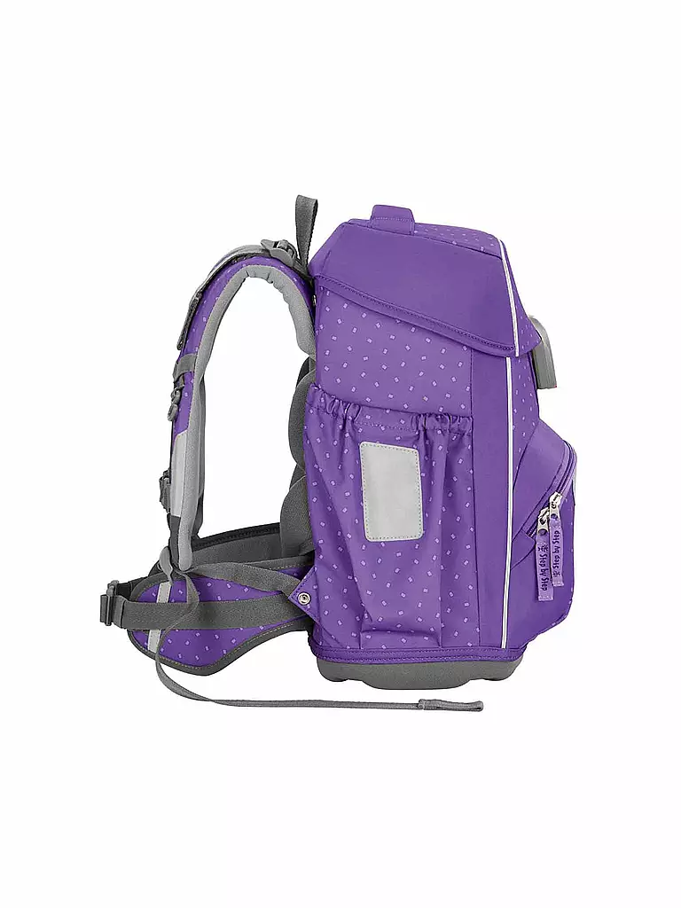 STEP BY STEP | Schultaschen Set 4tlg BASIS Purple Konfetti | lila