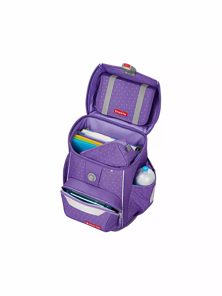 STEP BY STEP | Schultaschen Set 4tlg BASIS Purple Konfetti | lila