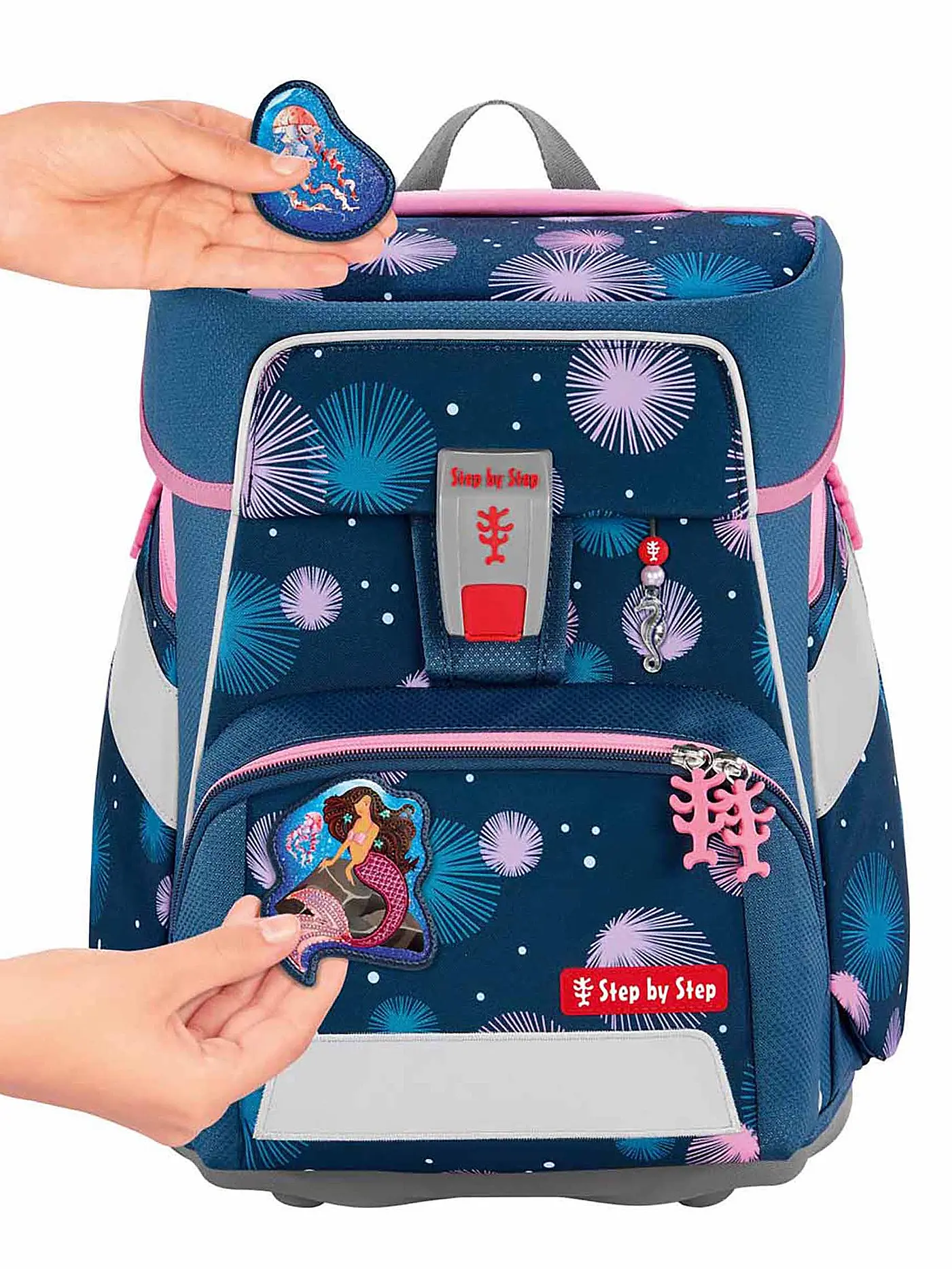 STEP BY STEP | Schultaschen Set 5tlg - Space  Mermaid Delia  | blau