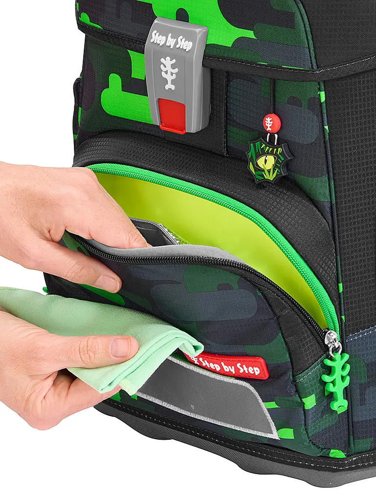 STEP BY STEP | Schultaschen Set 5tlg CLOUD Black Cat Chiko | Schwarz