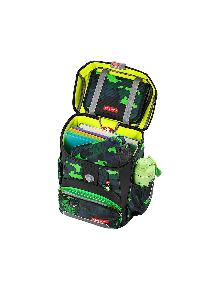 STEP BY STEP | Schultaschen Set 5tlg CLOUD Black Cat Chiko | Schwarz