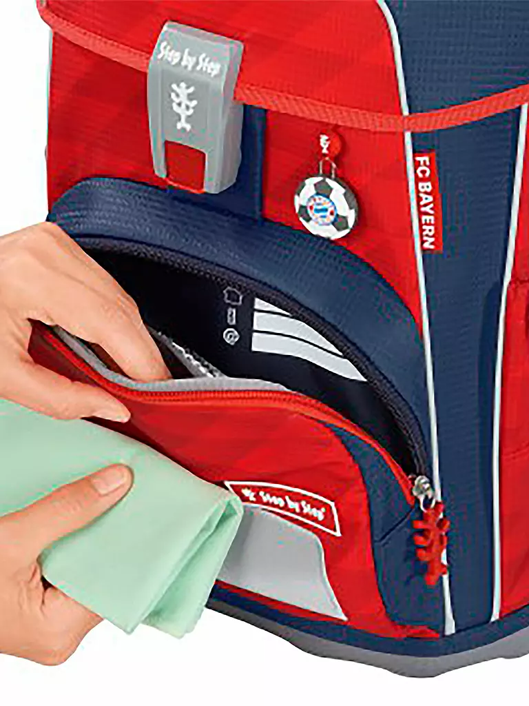 STEP BY STEP | Schultaschen Set 5tlg Cloud FC Bayern Limited Edition | rot