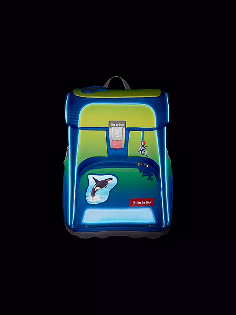 STEP BY STEP | Schultaschen Set 5tlg Cloud Ozean Orca Limited Edition | blau