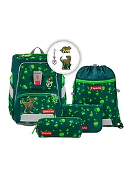 STEP BY STEP | Schultaschen Set 5tlg SPACE Dino Targo | Dunkelgrün