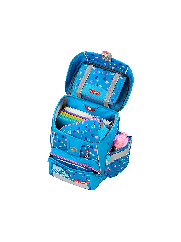 STEP BY STEP | Schultaschen Set 5tlg SPACE Dolphin Finja | Blau