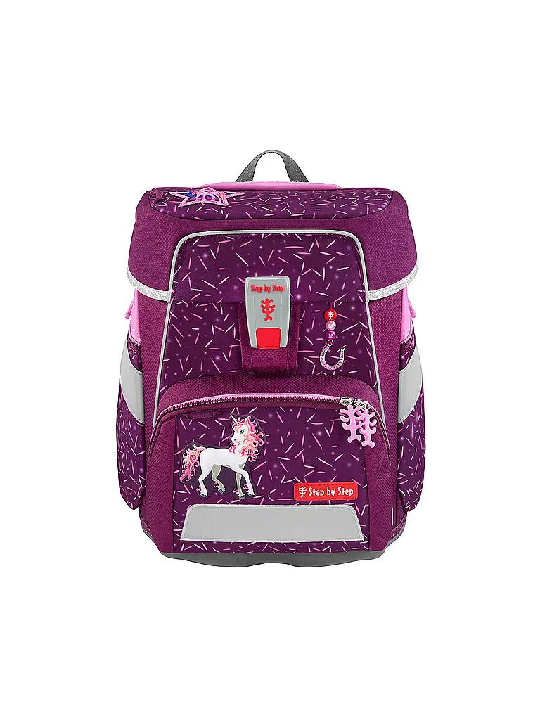 STEP BY STEP | Schultaschen Set 5tlg SPACE Pretty Unicorn | Beere