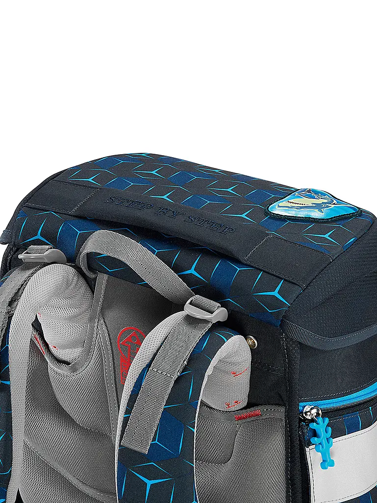 STEP BY STEP | Schultaschen Set 5tlg SPACE Shine Shark Dexte | Schwarz