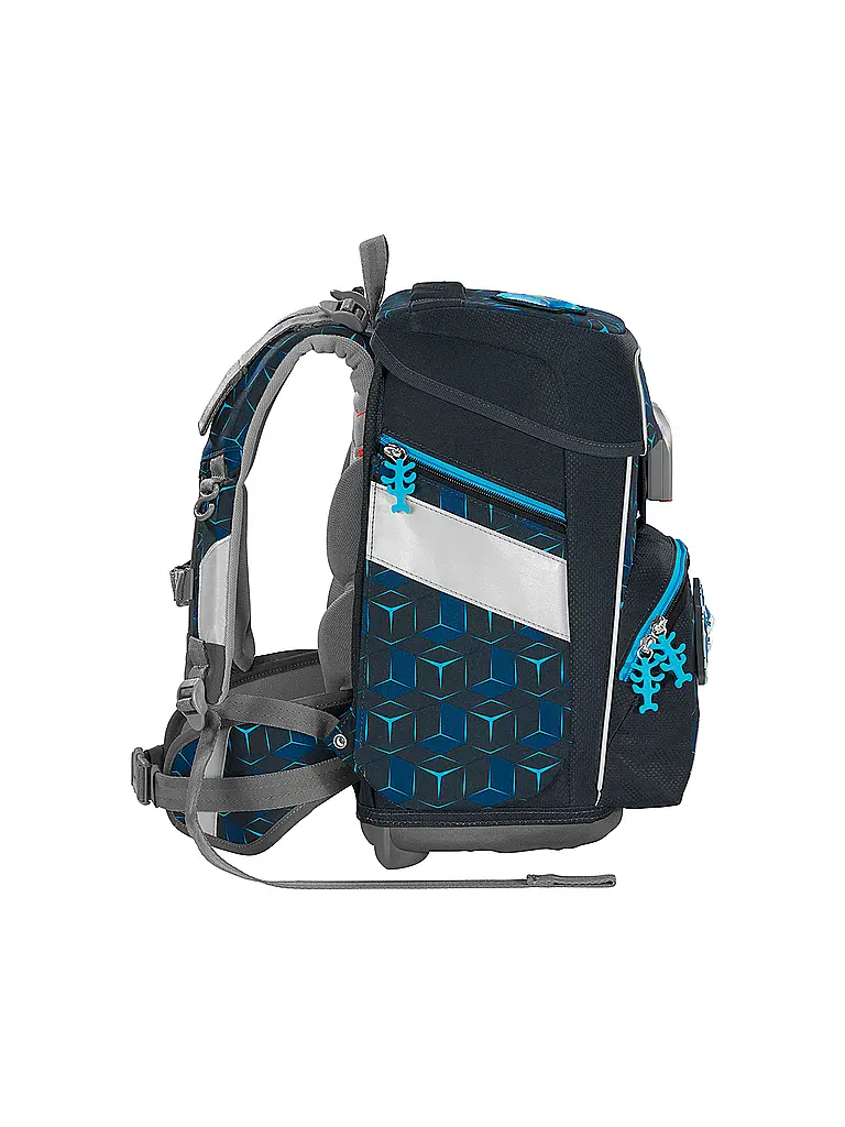 STEP BY STEP | Schultaschen Set 5tlg SPACE Shine Shark Dexte | Schwarz