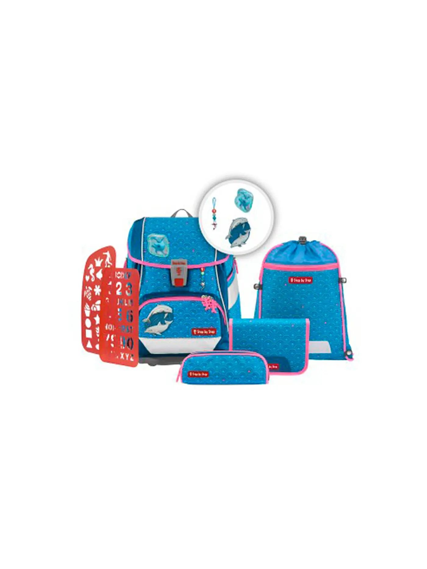 STEP BY STEP | Schulranzen Set 2in1 Plus Monster Trucker Rocky  | türkis